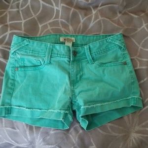 Mudd green shorts